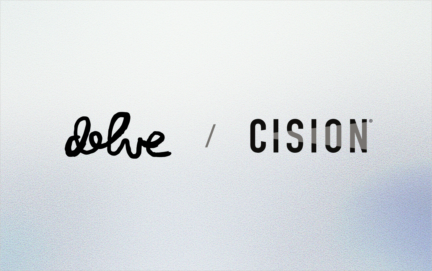 Delve and Cision logos