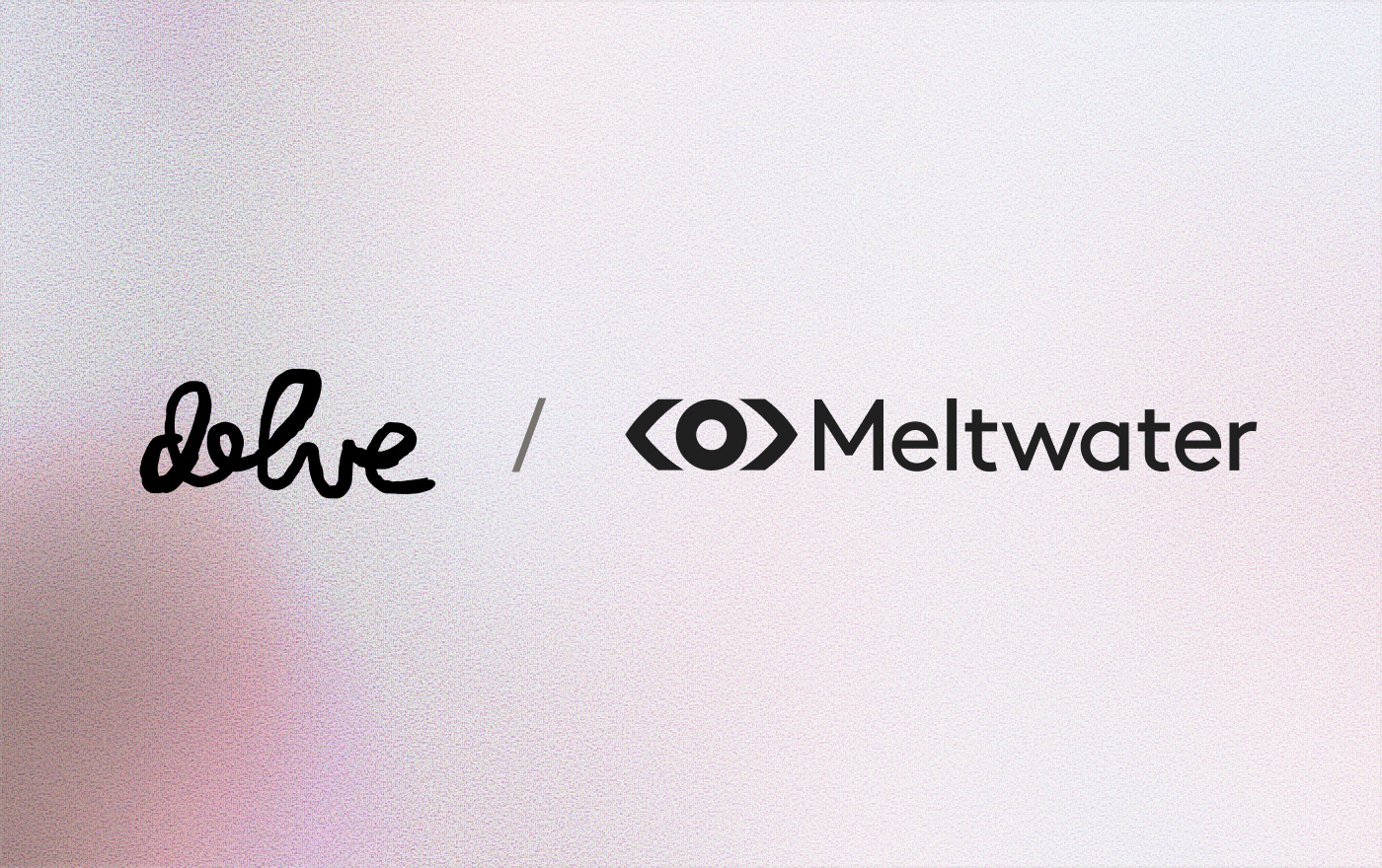 Delve and Meltwater logos
